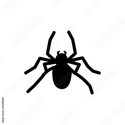  Doodle halloween scary black silhouette spider