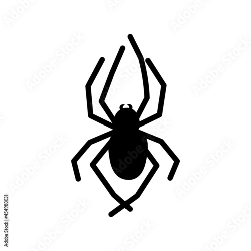  Doodle halloween scary black silhouette spider