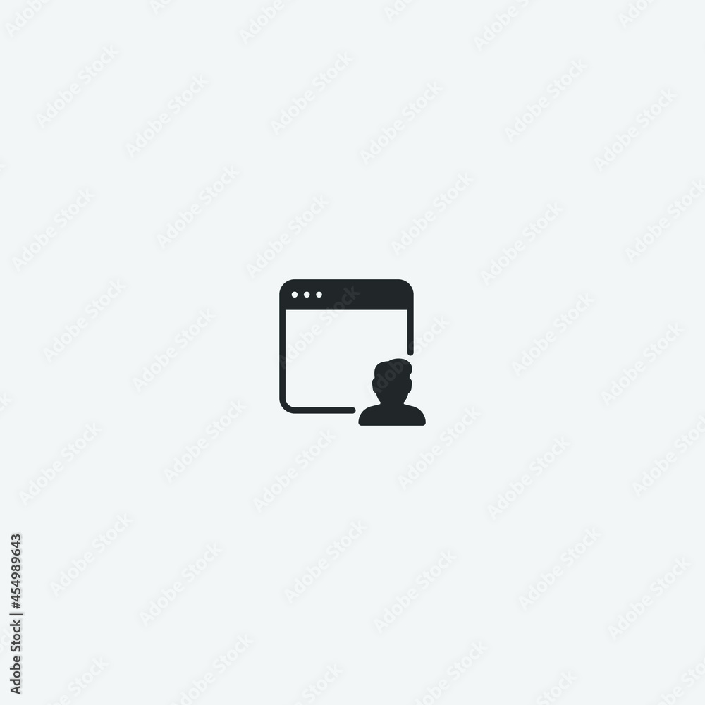 User vector icon illustration sign User vector icon illustration sign