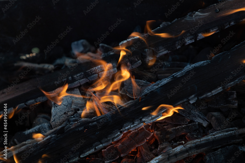 fire in the fireplace fire in the fireplace