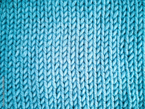blue wool knitted texture
