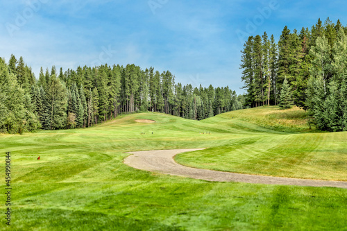 Landscapes on a golf course in rural Alberta