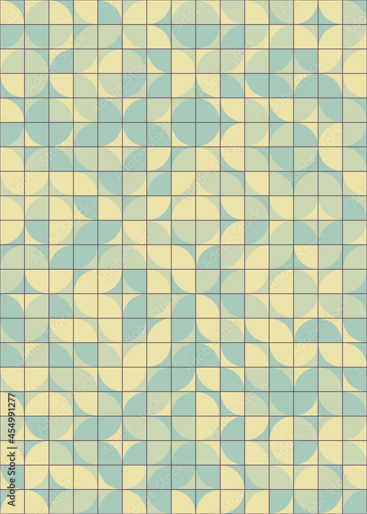 Fototapeta premium Abstract Geometric Pattern generative computational art illustration