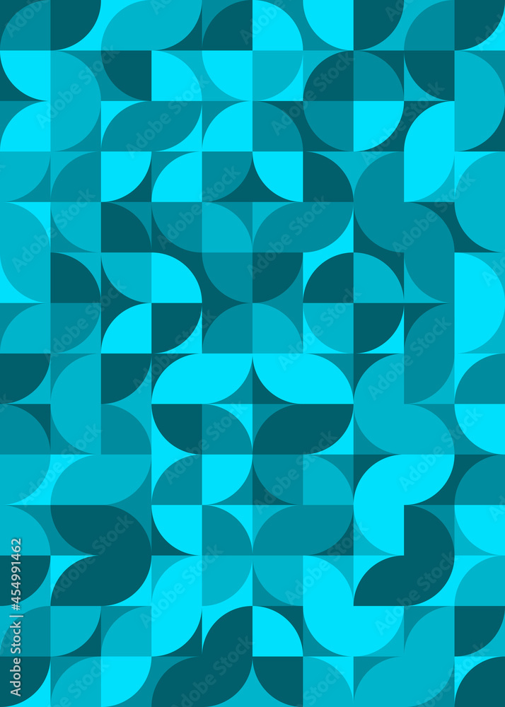 Fototapeta premium Abstract Geometric Pattern generative computational art illustration