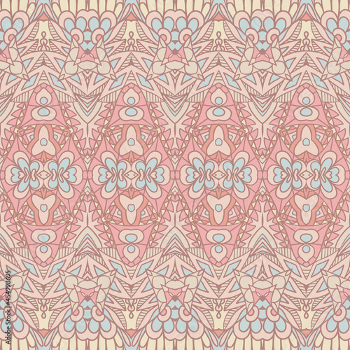 Abstract geometric tiled ethnic seamless pattern ornamental.