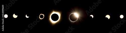 Eclipse 2019 in Oregon Full stages 