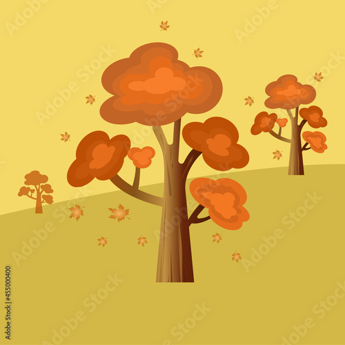 autumn tree vector