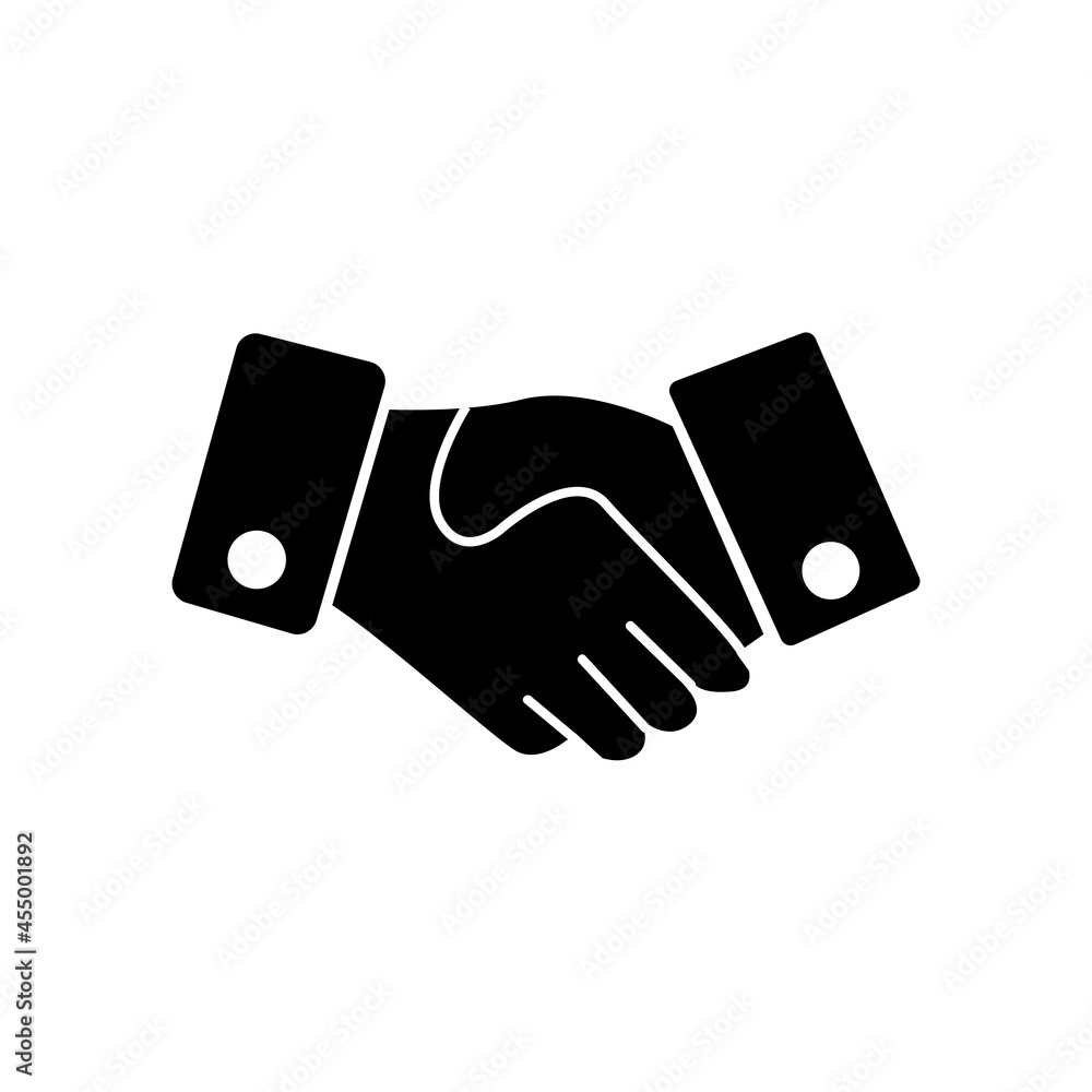 simple handshake logo vector icon simple handshake logo vector icon