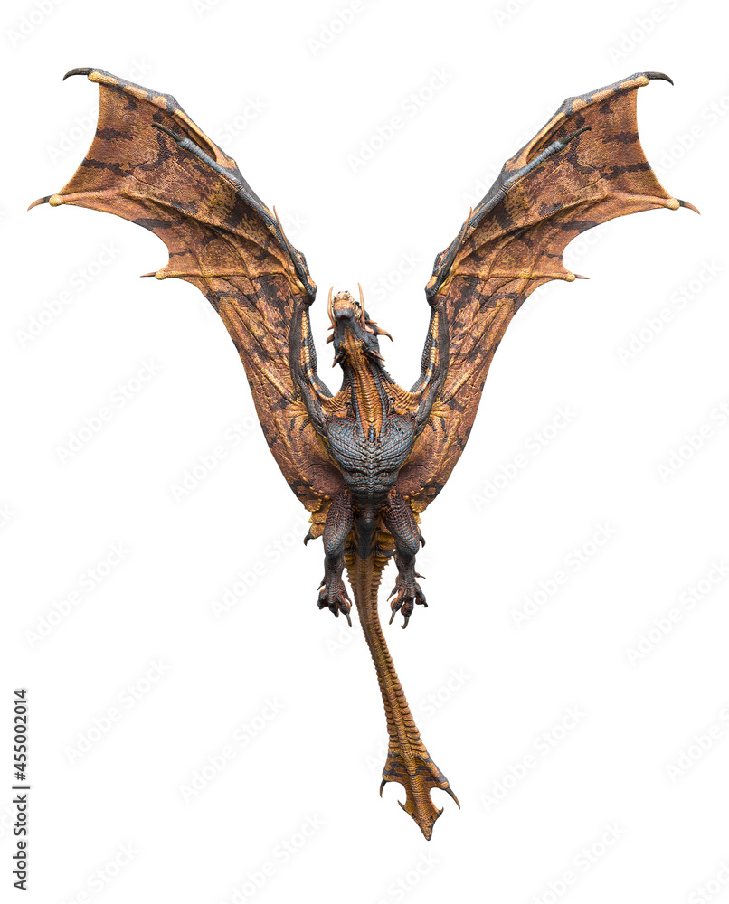Fototapeta premium master dragon is flying up super fast