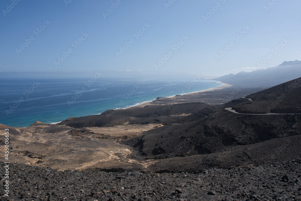 Playa de Cofete, Parque Natural de Jandia en Fuerteventura.