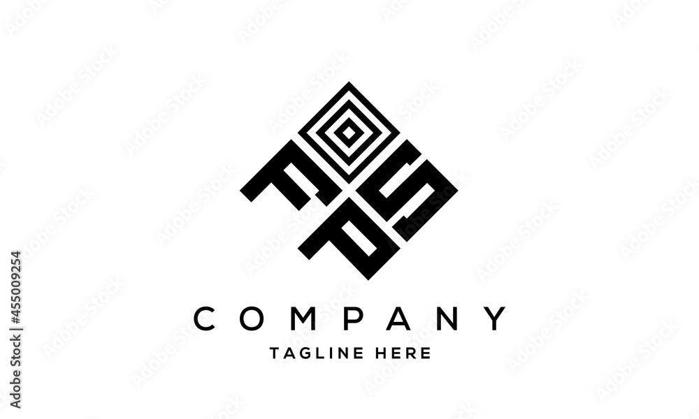 creative square FSP three latter logo vector creative square FSP three latter logo vector