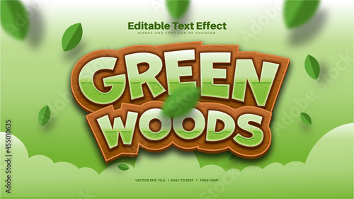 Green Woods Text Effect