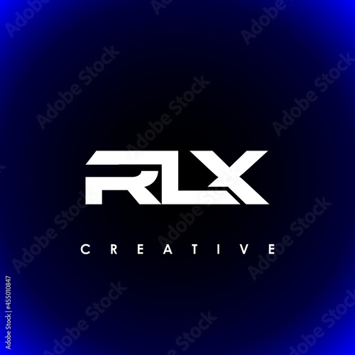 RLX Letter Initial Logo Design Template Vector Illustration photo