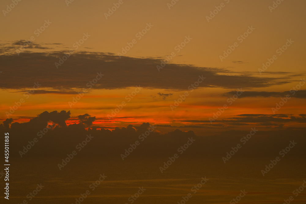 Obraz premium blue sky with clouds background, summer time, beautiful sky 