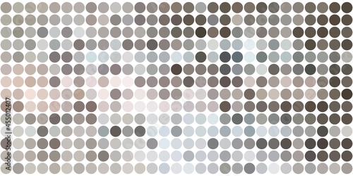 Dot pattern background with set of circles, dots. Creative Design Template. Technological halftone illustration.