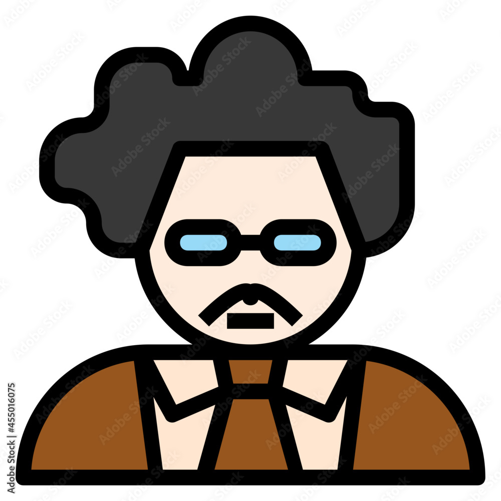 scientist line icon