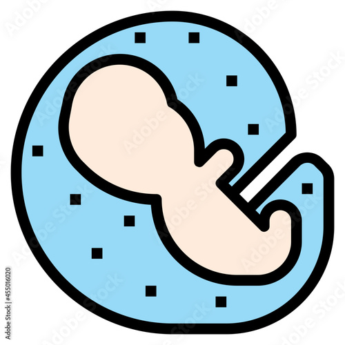 Embryology line icon