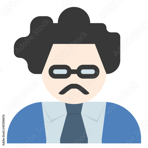 scientist flat icon