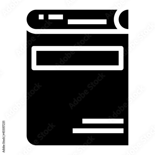 thesis glyph icon