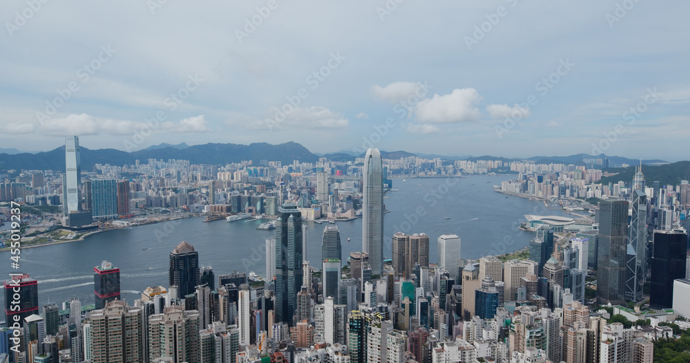 Fototapeta premium Hong Kong city skyline landmark