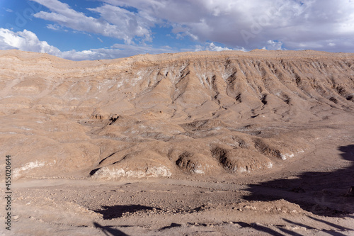 Valley of the Moon is located 8 miles west of San Pedro de Atacama. It has various stone and sand formations which have been carved by wind and water. photo