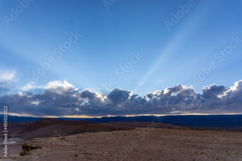 Valley of the Moon is located 8 miles west of San Pedro de Atacama. It has various stone and sand formations which have been carved by wind and water. photo