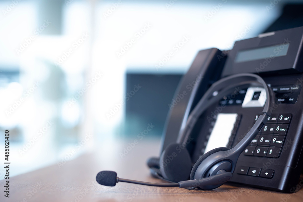 Communication support, call center and customer service help desk. VOIP headset for customer service support (call center) concept Communication support, call center and customer service help desk. VOIP headset for customer service support (call center) concept