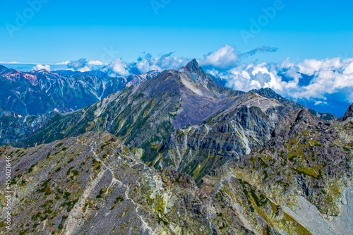 長野県 奥穂高岳から望む絶景