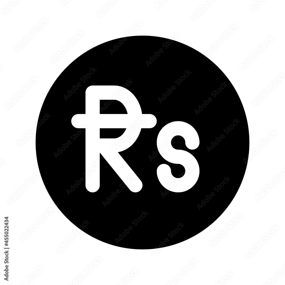 Illustration vector graphic icon of Mauritius Nepal Rupee currency. Solid Style Icon. Vector illustration isolated on white background. Perfect for website or application design. Illustration vector graphic icon of Mauritius Nepal Rupee currency. Solid Style Icon. Vector illustration isolated on white background. Perfect for website or application design.