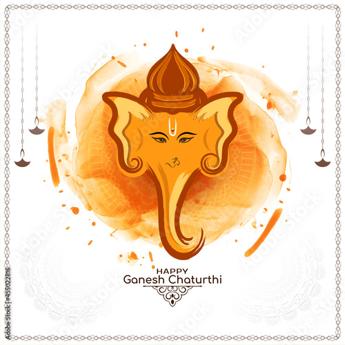 Happy Ganesh Chaturthi festival celebration beautiful background