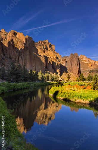 The Crooked River in Smith Rock State Park, Terrebonne, Oregon USA