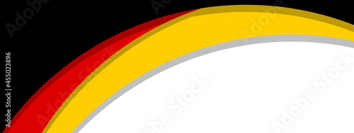 abstract patriotic background with german flag colors, vector banner or poster template