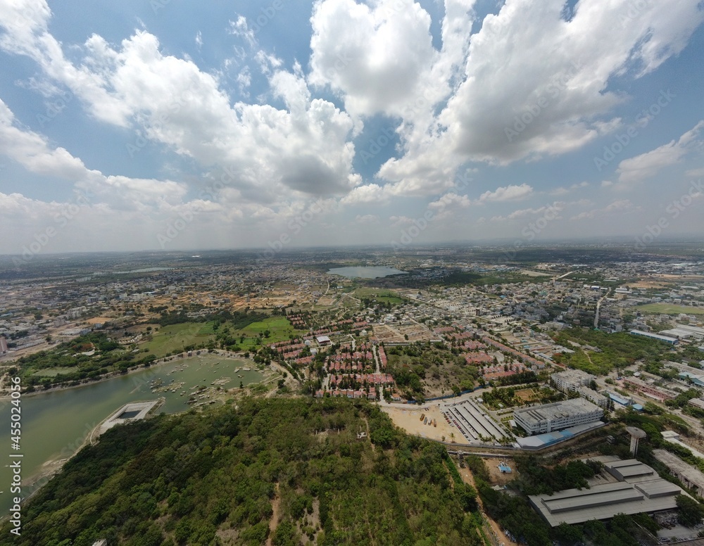 Obraz premium aerial view of the city