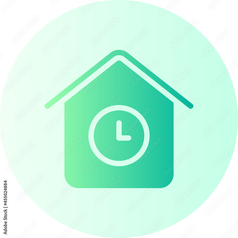 Waiting home gradient icon Waiting home gradient icon