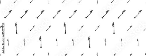 Ice Scraper Icon Seamless Pattern M_2109001