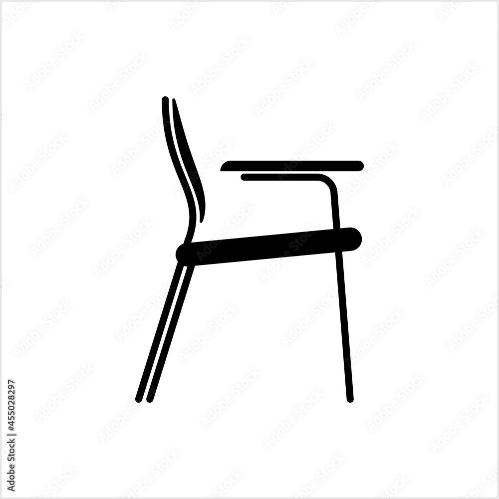 Student Chair Icon, Desk Chair, Armed Chair Student Chair Icon, Desk Chair, Armed Chair