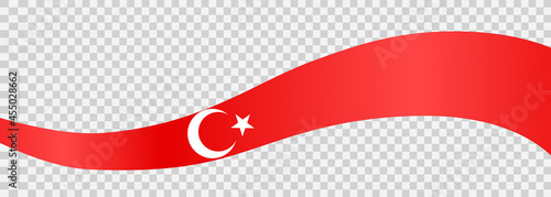 Waving flag of Turkey isolated  on png or transparent  background,Symbol of Turkey,template for banner,card,advertising ,promote, vector illustration top gold medal sport winner country