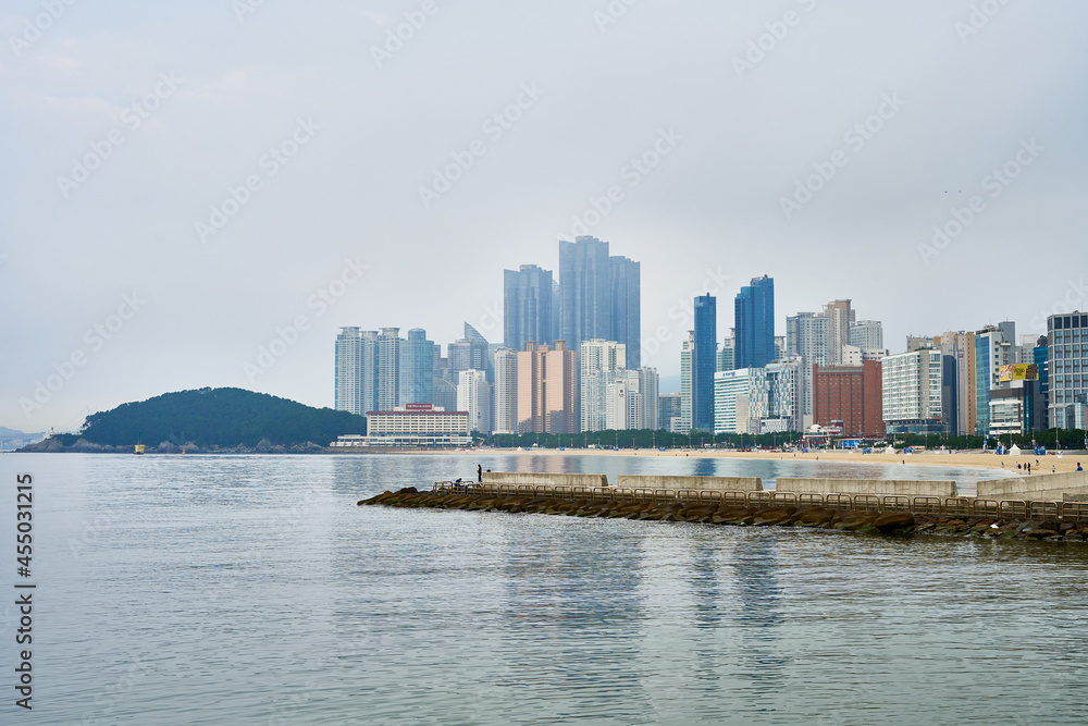beautiful Haeundae beach in Busan beautiful Haeundae beach in Busan