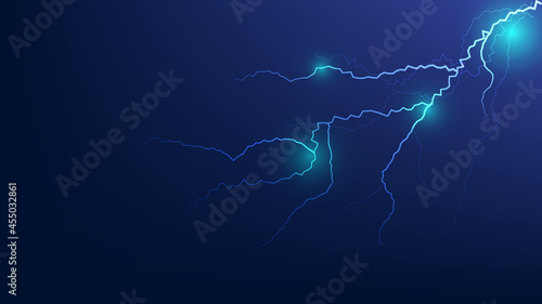 thunder lightning in the night