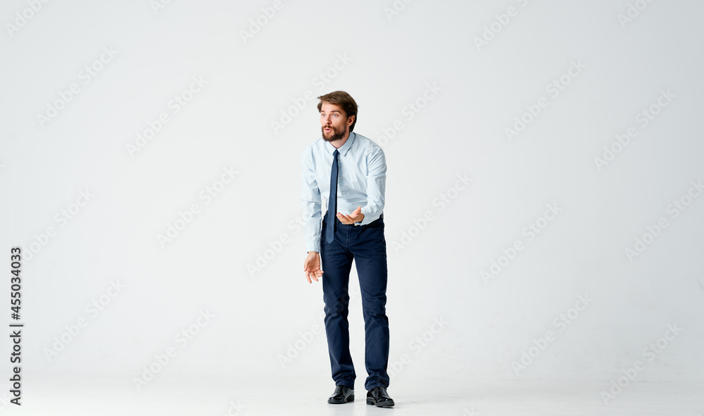 bearded man in shirt with tie emotions movement lifestyle posing bearded man in shirt with tie emotions movement lifestyle posing