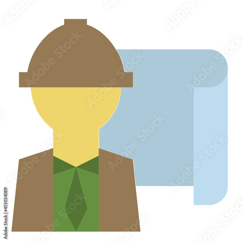 engineer flat icon
