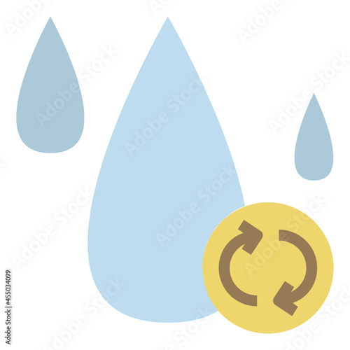 hydropower flat icon