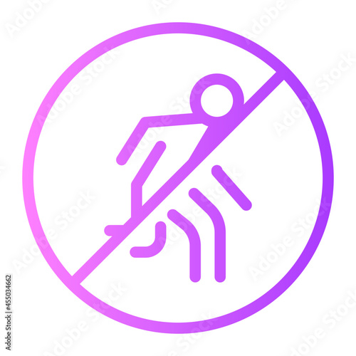 Not Go Out gradient icon