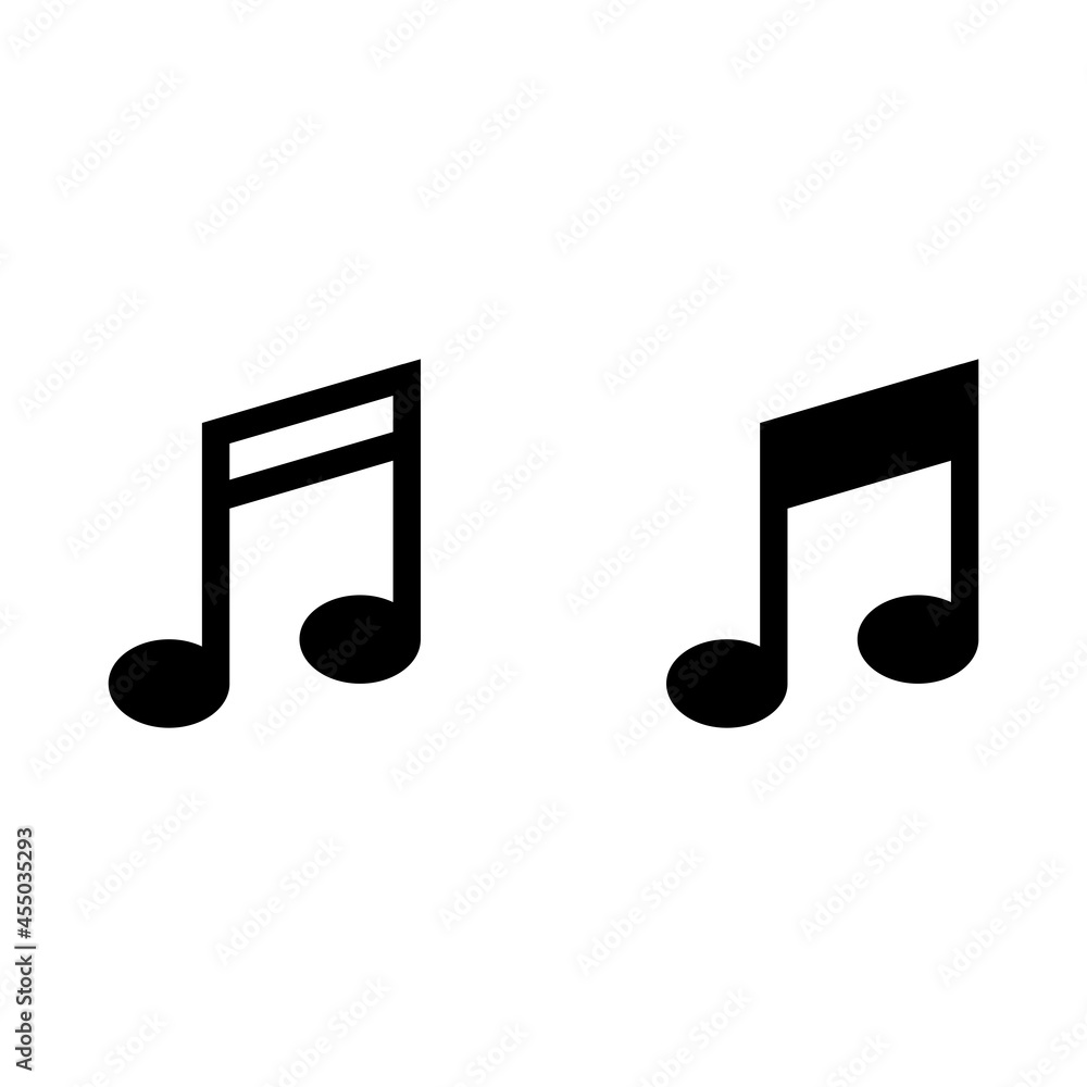 Vector music note Icon Vector music note Icon