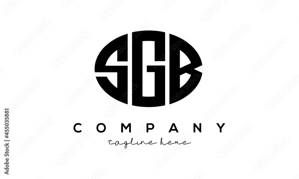 SGB three Letters creative circle logo design SGB three Letters creative circle logo design