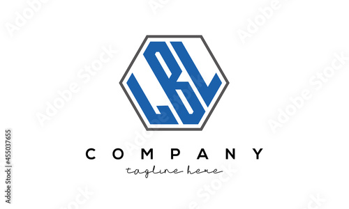 letters LBL creative polygon logo victor template	 photo