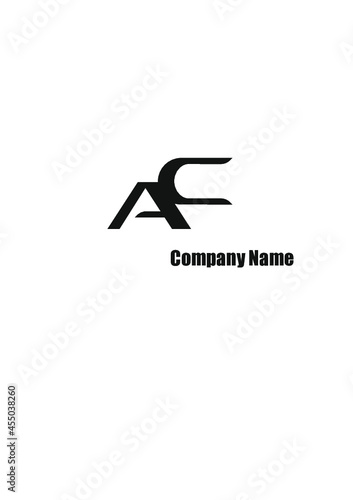 AC CA, A, C abstract logo letters monograms. © syeda