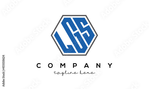 letters LGS creative polygon logo victor template	 photo