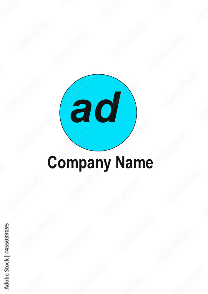 AD, DA, A, D abstract logo letters monograms. AD, DA, A, D abstract logo letters monograms.