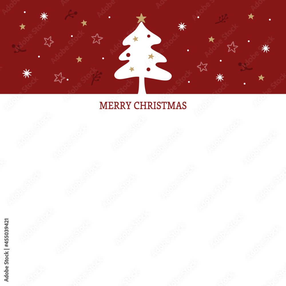 白いクリスマスツリーのフレーム 白いクリスマスツリーのフレーム